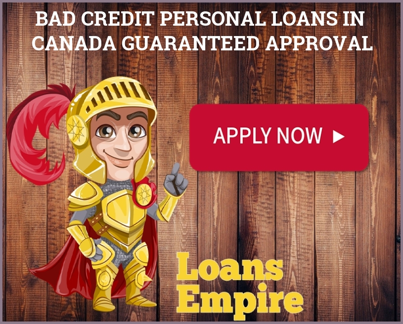 Bad Credit Personal Loans In Canada Guaranteed Approval