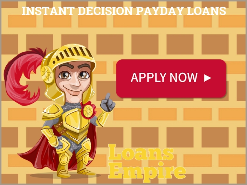 Instant Decision Payday Loans