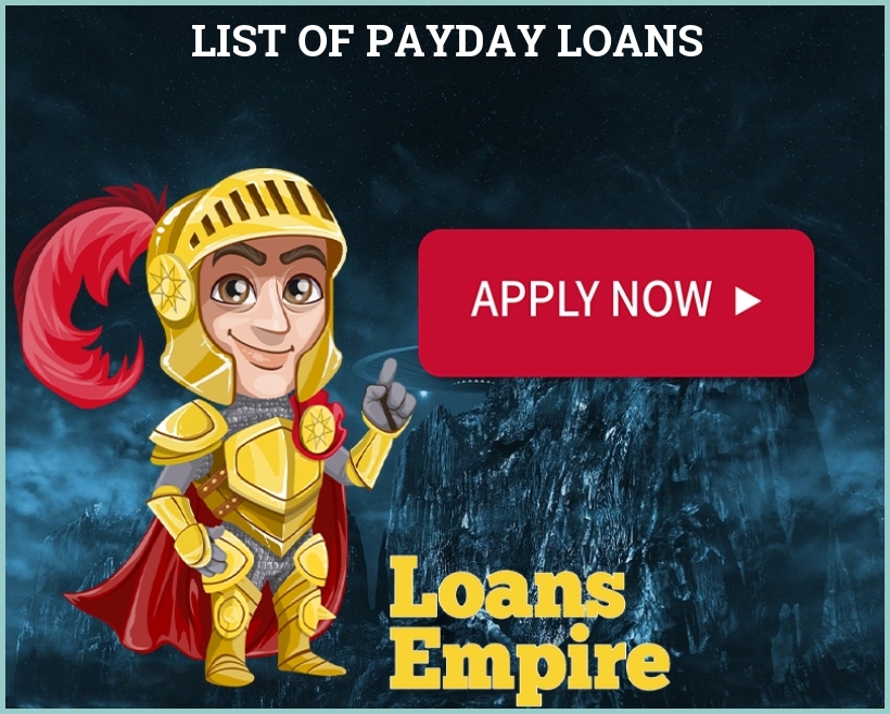 List Of Payday Loans